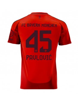 Bayern Munich Aleksandar Pavlovic #45 Replika Hemmakläder 2024-25 Kortärmad